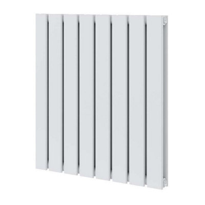 Plum&Clay Porter White Double Horizontal Flat Panel Radiator (H)600mm (W)544mm