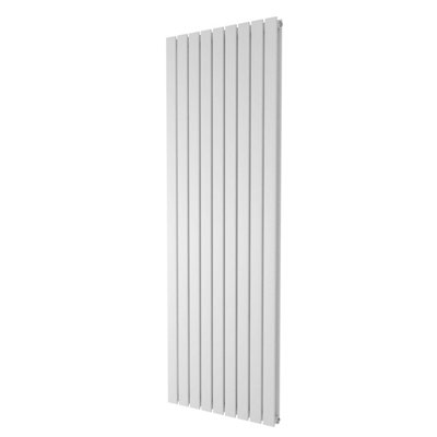 Plum&Clay Porter White Double Vertical Flat Panel Radiator (H)1800mm (W)610mm