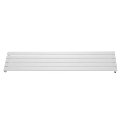Plum&Clay Porter White Single Horizontal Flat Panel Radiator - 1800x340mm