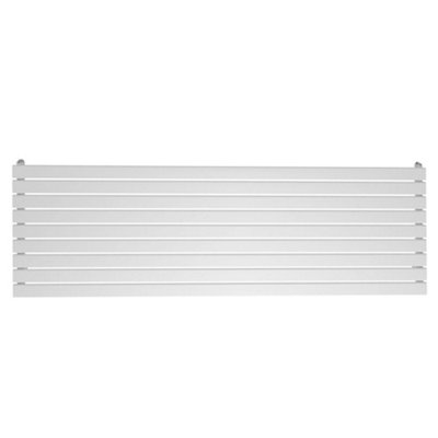 Plum&Clay Porter White Single Horizontal Flat Panel Radiator (H)610mm (W)1800mm