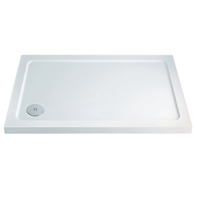 Plum&Clay Rectangular Low Profile Shower Tray (L)1600mm (W)700mm (H)40mm