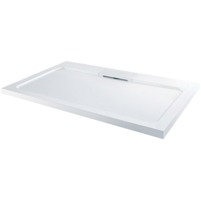Plum&Clay Rectangular Low Profile Shower Tray with Hidden Waste (L)1600mm (W)800mm (H)45mm