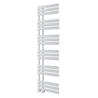 Plum&Clay Ryder White Heated Towel Rail (H)1750mm (W)500mm