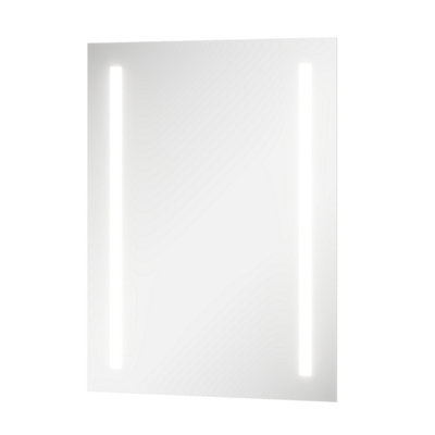 Plum&Clay Sarena Battery Powered Rectangular LED Bathroom Mirror (W)50cm (H)70cm