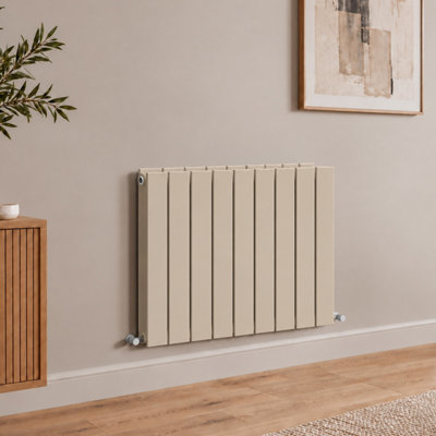 Plum&Clay Solix Beige Aluminium Horizontal Double Panel Radiator (H ...