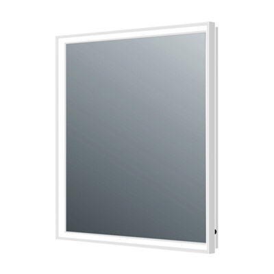 Plum&Clay Solstice Chrome LED Illuminated Backlit Bathroom Mirror (H)800mm (W)600mm