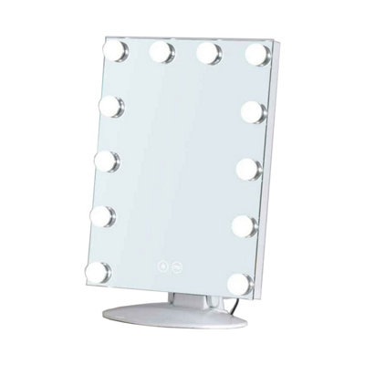 Plum&Clay Surge Hollywood LED Makeup Vanity Dressing Table Mirror (W)30cm (H)45cm