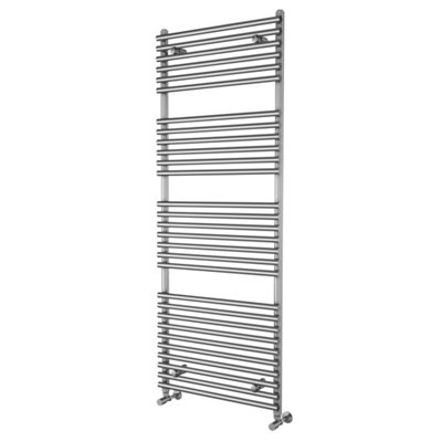 Plum&Clay Sutton Chrome Heated Towel Rail (H)1600mm (W)600mm