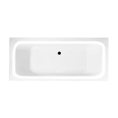 Plum&Clay Sydney White Super-Strong Acrylic Double Ended Straight Bath (L)1700mm (W)750mm