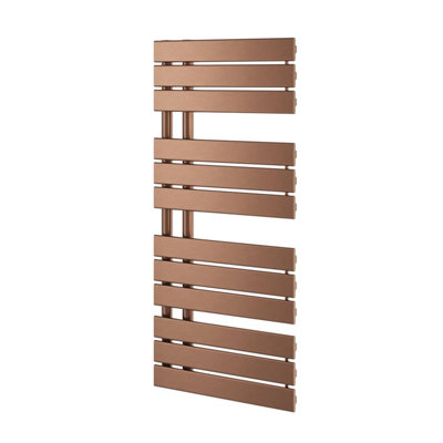 Plum&Clay Taurus Brushed Bronze Heated Towel Rail (H)1080mm (W)550mm