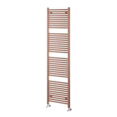Plum&Clay Triton Brushed Bronze Heated Towel Rail (H)1800mm (W)500mm