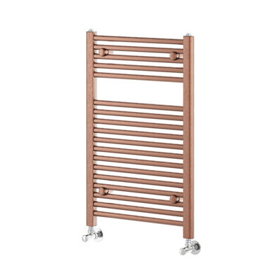 Plum&Clay Triton Brushed Bronze Heated Towel Rail (H)770mm (W)500mm