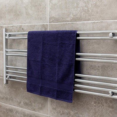 Plum&Clay Triton Chrome Heated Towel Rail (H)500mm (W)980mm