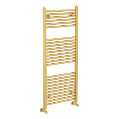 Plum&Clay Triton Gold Heated Towel Rail (H)1200mm (W)600mm