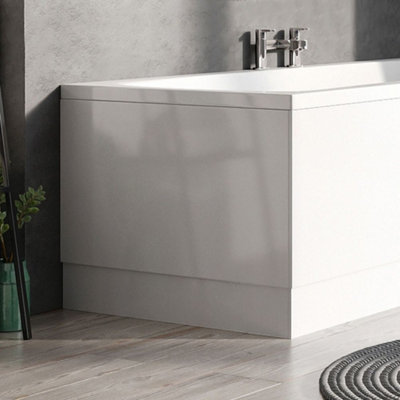 Plum&Clay Vera MDF Gloss White End Bath Panel (L)800mm