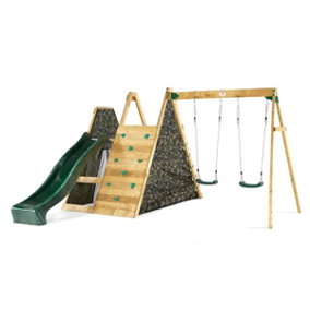 Plum Climbing Pyramid Wooden Climbing Frame with Swings