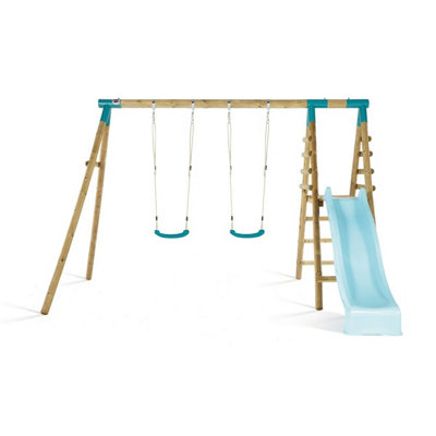 Plum Outdoor Roloway Wooden Swing Set