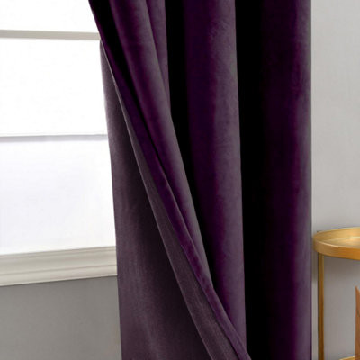 Bagaille CURTAIN ★ CANVAS PLUM Night Garden Curtains - Plum – Sin in Linen