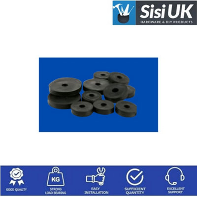 Plumbing Rubber Washers Perfect For Tap Repair Replacement Flat Tap Washers Faucet Gasket 3 Sizes 3 x 3/8" 5 x 1/2" & 5 x 3/4"