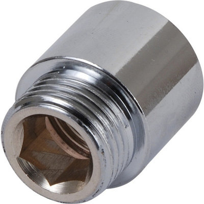 Plumbright Chrome Plated Radiator Extension Piece 50mm