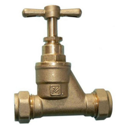 Plumbright Compression Stop Tap 54mm DZR