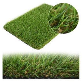 Plush Artificial Grass, 30mm Fake Grass, Realistic Fake Grass, 5 Years Warranty, Pet-Friendly Fake Grass-18m(59') X 2m(6'6")-36m²