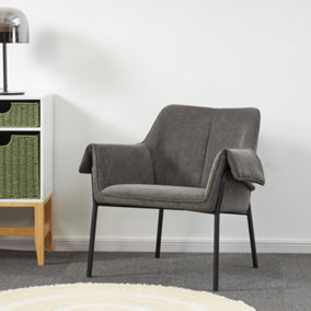 Plush Comfort Dark Grey Lounge Chair