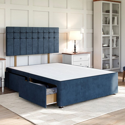 Plush Marine Platform Top Divan Bed Base Only 4FT Small Double with 2 ...