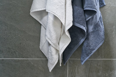 Plush Organic Bath Towel Set - Mineral Blue 700GSM - 3