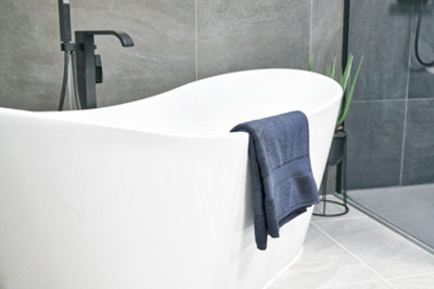 Plush Organic Bath Towel Set - Mineral Blue 700GSM - 6