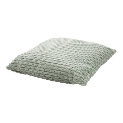 Plush Throw Pillow with Pillow Insert Green 45cm x 45cm
