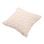 Plush Throw Pillow with Pillow Insert White 50cm x 50cm