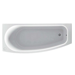 Poca Left Hand Acrylic Space Saver Bath with Front Panel (L)1690mm (W)690mm