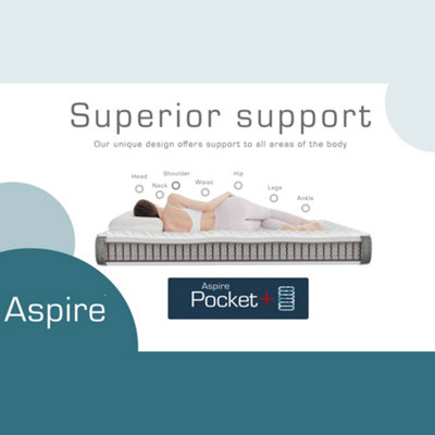 Pocket+ and Wool Mattress in a Box, Size Small Double