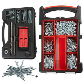 Pocket Hole Jig Ultimate Starter Kit - Jig with Box of 650 Screws