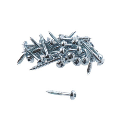 Pocket Hole Screws, 32mm Long, Pack of 1,000, Coarse Self-Cutting Threaded Square Drive, EPHS8321000C, EPH Woodworking