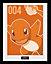 Pokémon Charmander Mono 30 x 40cm Framed Collector Print