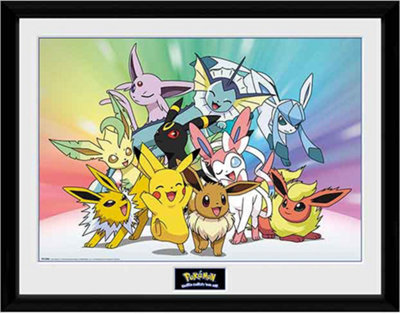 Pokémon Eevee  30 x 40cm Framed Collector Print