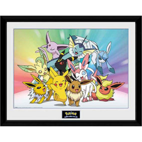 Pokémon Eevee  30 x 40cm Framed Collector Print