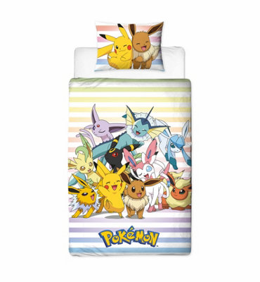 Pokémon Group Single Duvet Cover and Pillowcase Set