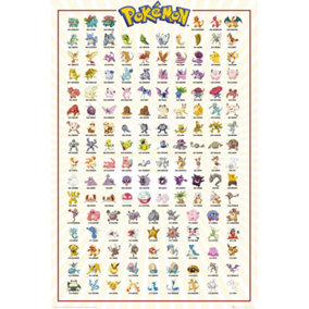 Pokémon Kanto 151 English 61 x 91.5cm Maxi Poster
