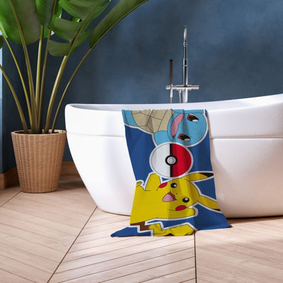 Pokémon Land 100% Cotton Beach Bath Absorbent Towel Price Comparisons | Compare The Build
