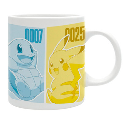 Pokémon Pikachu & Kanto Starters 320ml Ceramic Mug