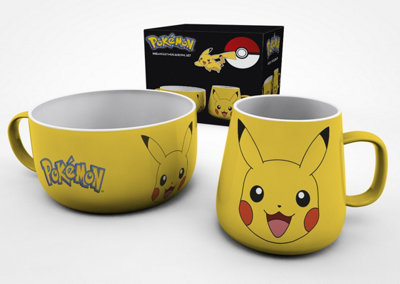 Pokémon Pikachu Mug & Bowl Breakfast Set