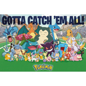 Pokemon All Time Favorites Poster Multicoloured (One Size)