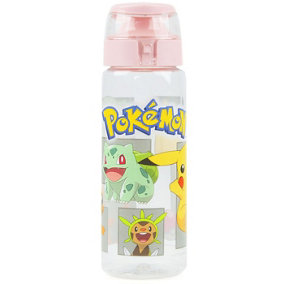Pokemon Characters Pikachu Bottle Pink (One Size)
