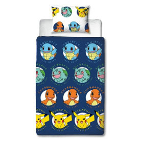 Pokemon Gotta Single Rotary Duvet and Pillowcase Set