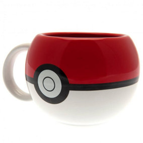 Pokemon Official Pokeball 3D Mug Red/White (One Size)