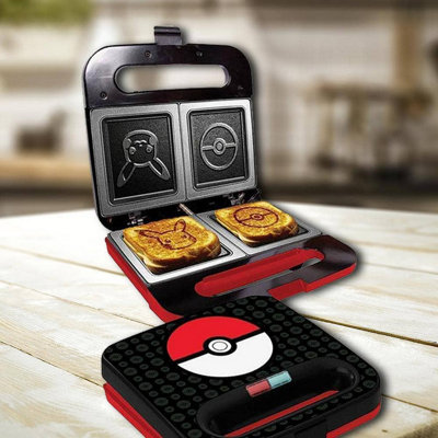 Pokemon Pikachu and Poke Ball Shaped Grilled Cheese Maker