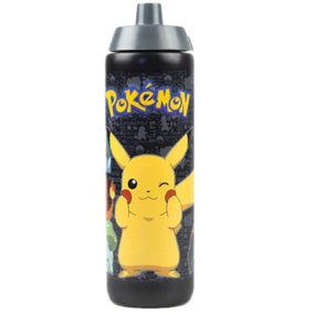 Pokemon Pikachu Water Bottle Black (One Size)